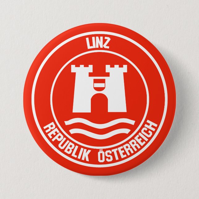 Linz Round Emblem Button (Front)