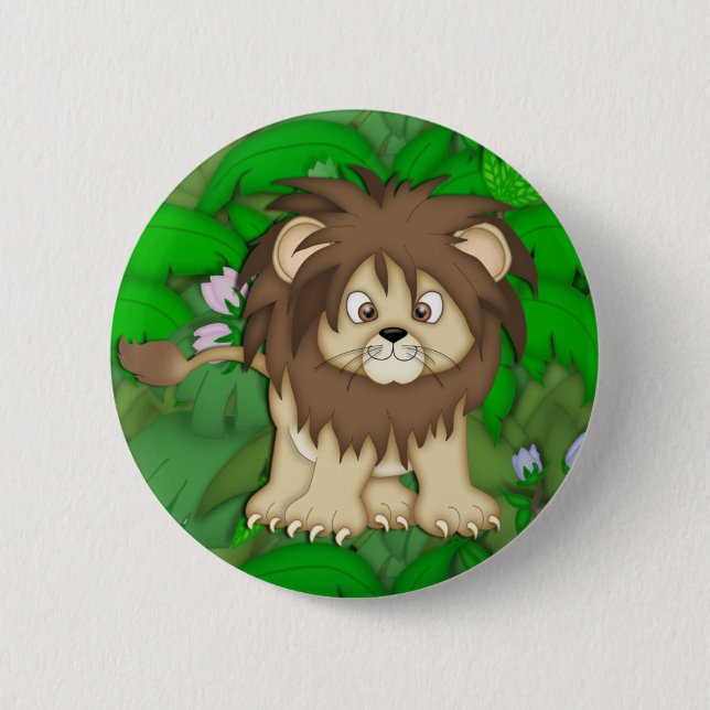 Lion1 Pinback Button (Front)