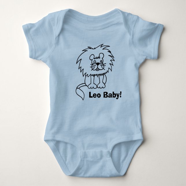 lion2, Leo Baby! Baby Bodysuit (Front)