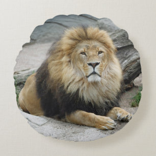Lion 020 round pillow