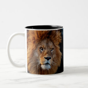 Lion_20180712_by_JAMFoto Two-Tone Coffee Mug
