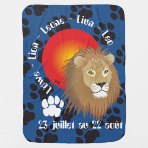 Lion 23 juillet au 22 août Couverture bébé Stroller Blanket