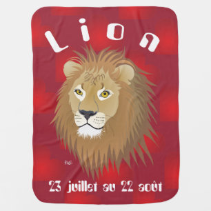 Lion 23 juillet au 22 août Couverture bébé Swaddle Blanket