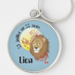 Lion 23 juillet au 22 août Porte-clés Keychain