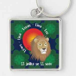Lion 23 juillet au 22 août Porte-clés Keychain