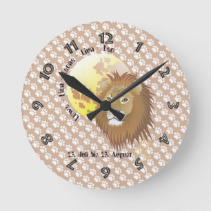 Lion 23 July to 22 August Round Clock