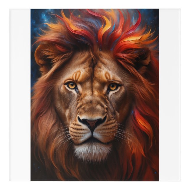 Lion Acrylic Print (Front)
