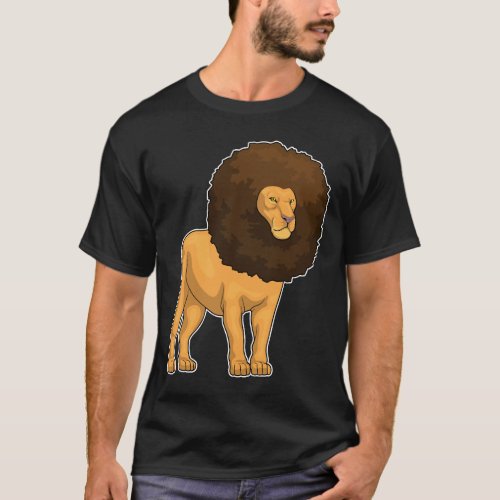 Lion Afro Hairs T_Shirt