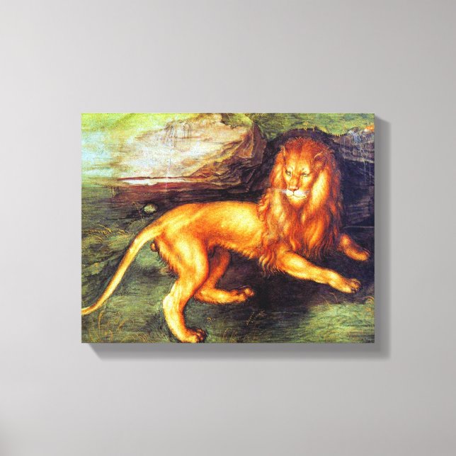 Lion - Albrecht Durer - c1494 Canvas Print (Front)
