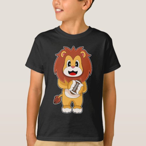 Lion American Football Sports T_Shirt