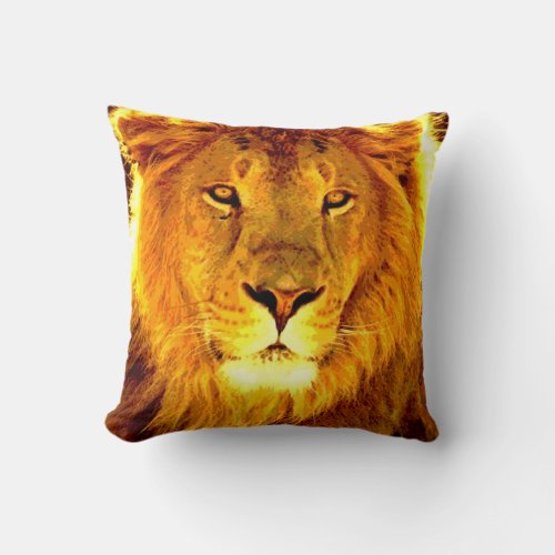 Lion American MoJo Pillow