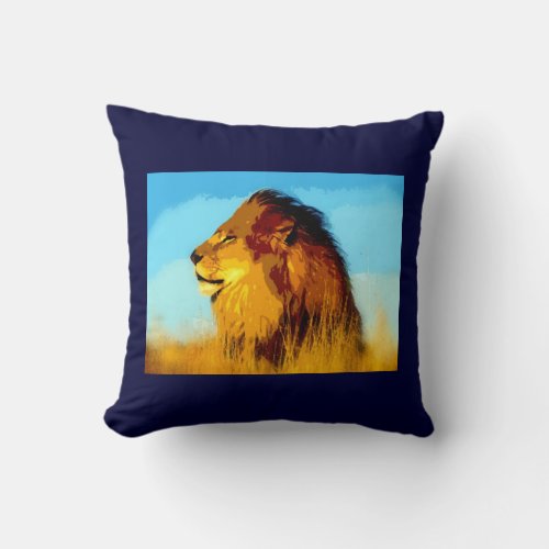 Lion American MoJo Pillow