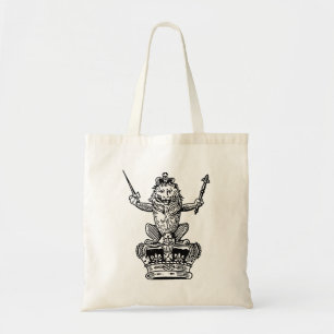 Lion and Crown Tote Bag