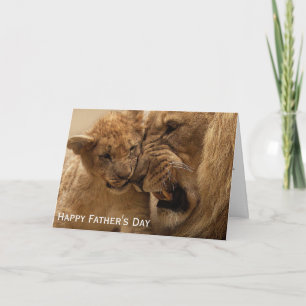 Lion and Cub Father's Day Card