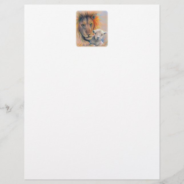 "Lion and Lamb" 8.5"x11" Letterhead (Front)