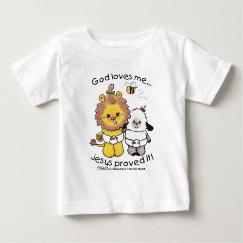 Lion and Lamb Babies Baby T_Shirt