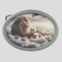 Lion and Lamb Belt Buckle
