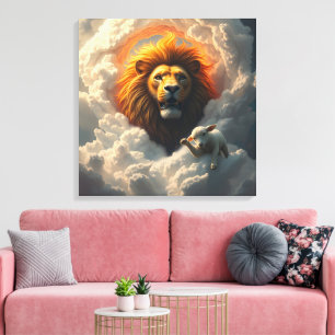 Lion and Lamb Canvas Art