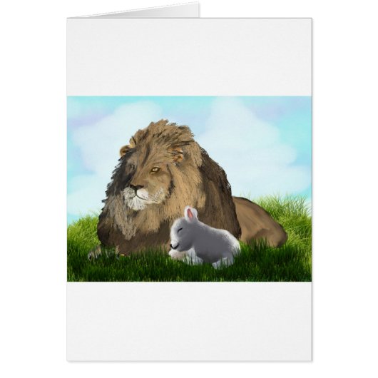 lion and lamb cards (Front)