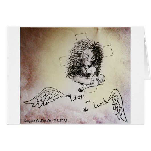 Lion and Lamb Cards (Front Horizontal)