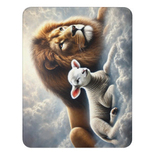 Lion and Lamb Door Sign