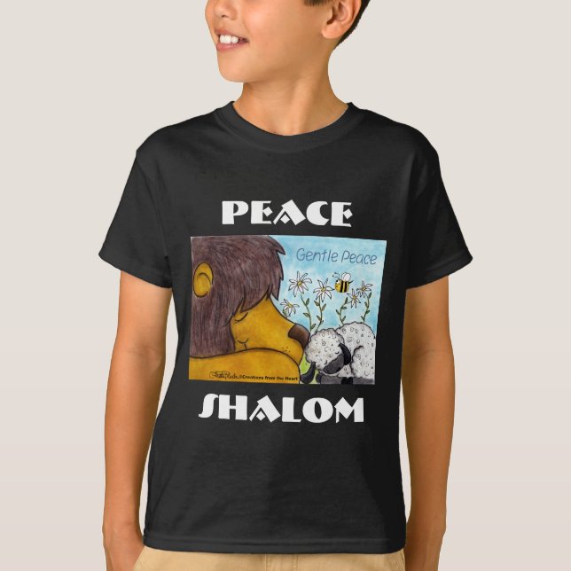 Lion and Lamb Gentle Peace T-Shirt (Front)
