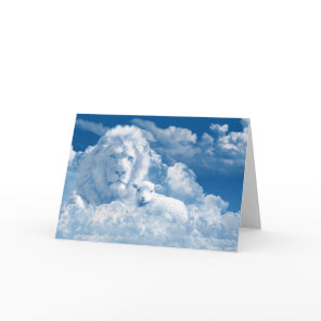 Lion and Lamb Greeting Card