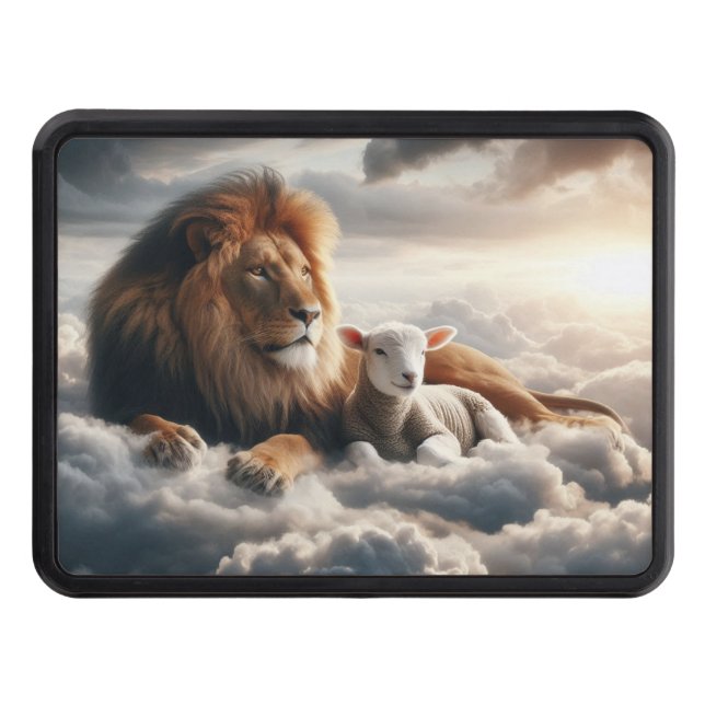 Lion and Lamb Hitch Cover (Front)