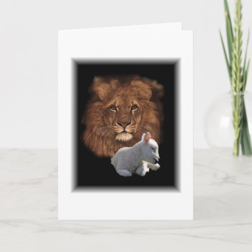 Lion and Lamb Holiday Card