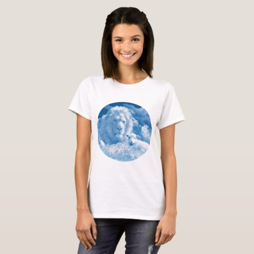 Lion and Lamb in the Clouds T_Shirt