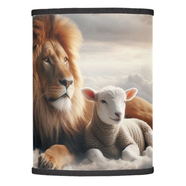 Lion and Lamb Lamp Shade (Front)