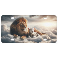 Lion and Lamb License Plate