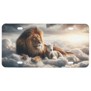 Lion and Lamb License Plate