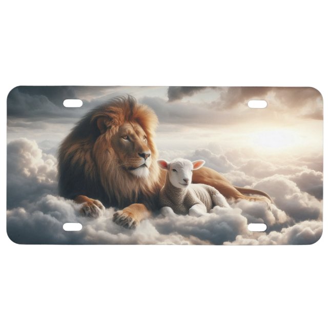 Lion and Lamb License Plate (Front)