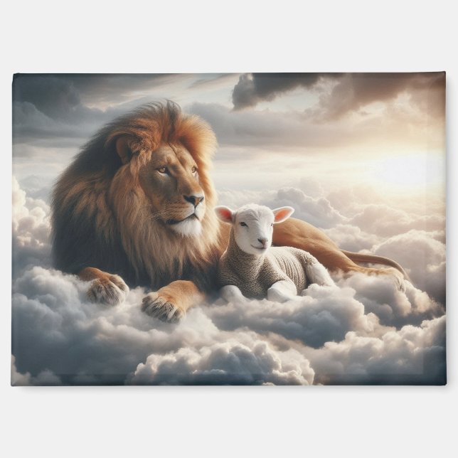 Lion and Lamb Magnet (Front)