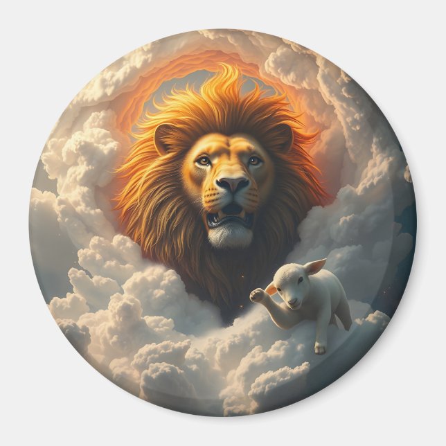 Lion and Lamb Magnet (Front)