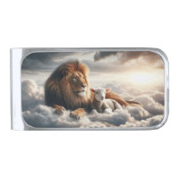 Lion and Lamb Money Clip