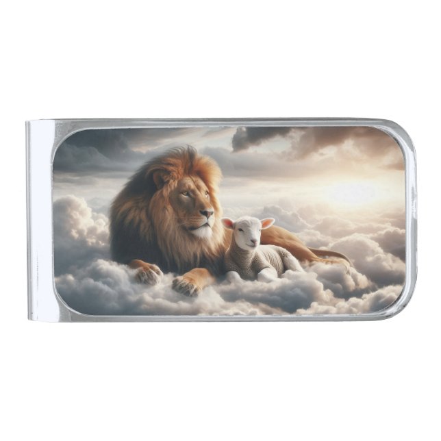 Lion and Lamb Money Clip (Front)