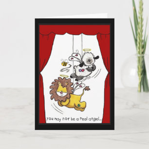 Lion and Lamb-Play Angels Letterpress Thank You Card