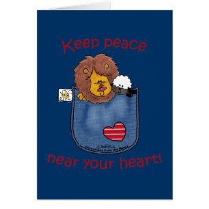 Lion and Lamb pocket pals Cards