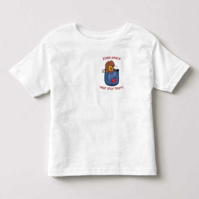 Lion and Lamb pocket pals Toddler T-shirt (Front)
