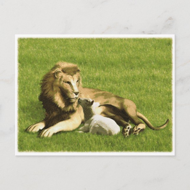 Lion and Lamb Postcard (Front)