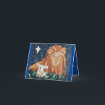 Lion and Lamb Religious Christmas Card<br><div class="desc">A beautiful Religious card to send to everyone on your list.</div>