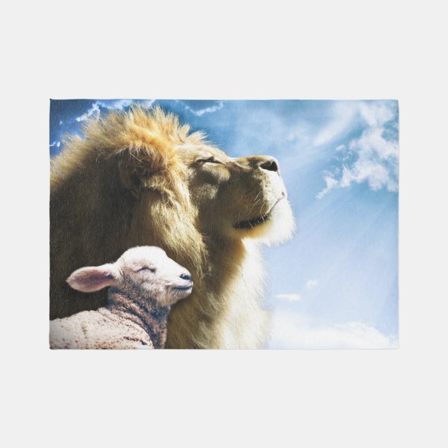 Lion and Lamb Rug (Front)