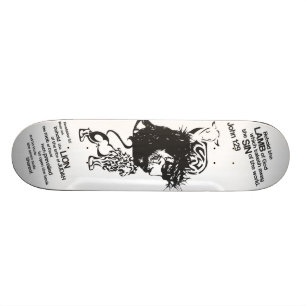 Lion and Lamb Skateboard Deck
