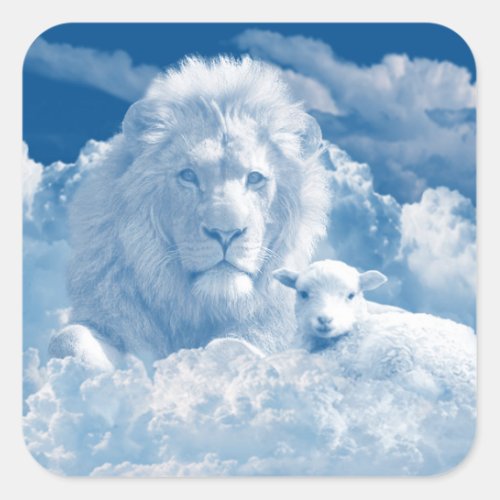 Lion and Lamb Stickers