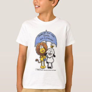 Lion and Lamb Under Umbrella T-Shirt