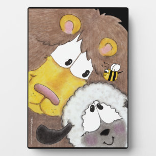 Lion and Lamb Up Close Plaque