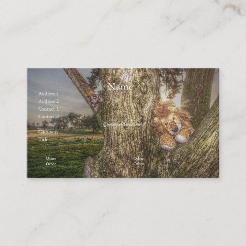 Lion and Leopard are friends Business Card