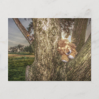 Lion and Leopard are Friends  Postcard